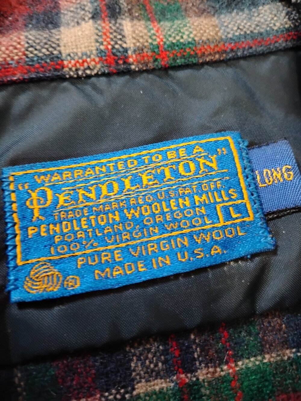 Vintage Pendleton Wool Flannel Button Shirt - Picture 3 of 6